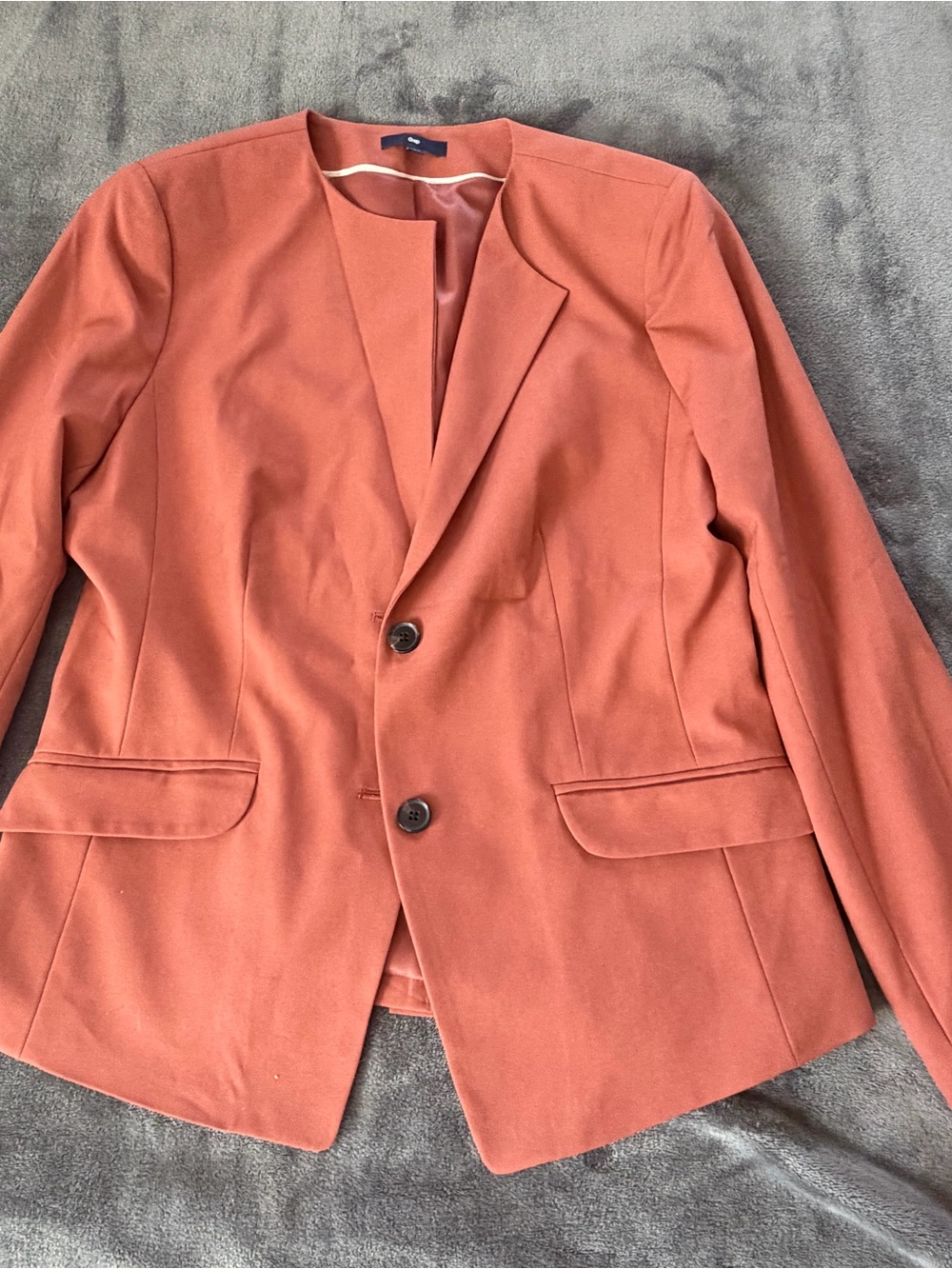 GAP Women's Rust-Orange Tailored Blazer